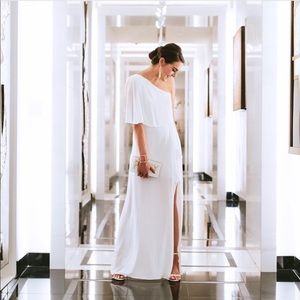 BCBG Dresses - BCBG white one shoulder maxi formal dress BCBG Dresses - BCBG white one shoulder maxi formal dress